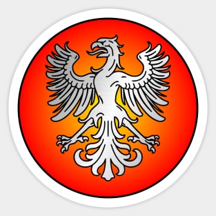 Flaming Eagle Sticker